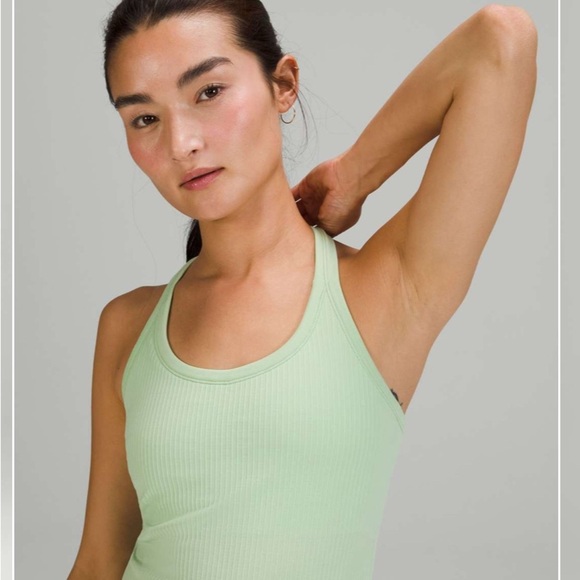 Lululemon Ebb to Street Tank Top Creamy Mint Size 6 - Picture 3 of 9